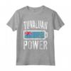 Bandiera Tuvalu | Tuvaluan Power Battery Proud Tee Maglietta - Ideale per Allenamento e Sport - Regalo Personalizzato per Natale, Compleanno e Altro