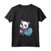 Donna Tuvalu Bandiera Cuore Panda - Tuvalu Regali Love Souvenir Maglietta con Collo a V - Ideale per mostrare il tuo amore per Tuvalu