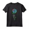 Tuvalu Bandiera Rose Skeleton - Love Tuvalu Souvenir Maglietta - Ideale per Amanti della Cultura Tuvalu o come Regalo