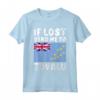 Tuvalu Flag Souvenir - Se perso mandami a Tuvalu Maglietta - Ideale per gli Amanti di Tuvalu o chi ha Radici a Tuvalu