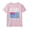 Tuvalu Flag Souvenir - Se perso mandami a Tuvalu Maglietta - Ideale per gli Amanti di Tuvalu o chi ha Radici a Tuvalu