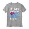 Tuvalu Flag Souvenir - Se perso mandami a Tuvalu Maglietta - Ideale per gli Amanti di Tuvalu o chi ha Radici a Tuvalu