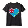 Tuvalu Bandiera Cuore - Love Tuvalu Maglietta per Regali Patriottici - Ideale per Viaggi o Compleanni a Tuvalu