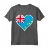 Tuvalu Bandiera Cuore - Love Tuvalu Maglietta per Regali Patriottici - Ideale per Viaggi o Compleanni a Tuvalu
