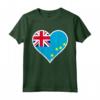 Tuvalu Bandiera Cuore - Love Tuvalu Maglietta per Regali Patriottici - Ideale per Viaggi o Compleanni a Tuvalu