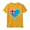 Tuvalu Bandiera Cuore - Love Tuvalu Maglietta per Regali Patriottici - Ideale per Viaggi o Compleanni a Tuvalu