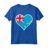 Tuvalu Bandiera Cuore - Love Tuvalu Maglietta per Regali Patriottici - Ideale per Viaggi o Compleanni a Tuvalu