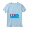 Donna Bandiera di Tuvalu - Maglietta con Collo a V per Gente Tuvaluana - Ideale come Regalo per le Isole Ellice