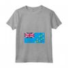 Donna Bandiera di Tuvalu - Maglietta con Collo a V per Gente Tuvaluana - Ideale come Regalo per le Isole Ellice