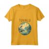 Donna Paesaggio Tuvalu Art Deco Maglietta con Collo a V - Esplora la Bellezza di Tuvalu - Ideale per Viaggiatori e Turisti