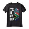Bandiera del DNA del Patrimonio Misto Sudafricano e Tuvaluano - Maglietta Vintage per un Regalo di Natale Unico - Orgoglio Tuvaluano e Sudafricano