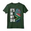 Bandiera del DNA del Patrimonio Misto Sudafricano e Tuvaluano - Maglietta Vintage per un Regalo di Natale Unico - Orgoglio Tuvaluano e Sudafricano