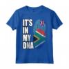 Bandiera del DNA del Patrimonio Misto Sudafricano e Tuvaluano - Maglietta Vintage per un Regalo di Natale Unico - Orgoglio Tuvaluano e Sudafricano