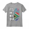 Bandiera del DNA del Patrimonio Misto Sudafricano e Tuvaluano - Maglietta Vintage per un Regalo di Natale Unico - Orgoglio Tuvaluano e Sudafricano