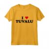 Country Heart Pride - Divertente I Love Tuvalu Maglietta - Abbigliamento Patriottico per Uomo e Donna - Ideale per le Vacanze