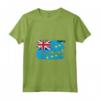 Donna Tuvaluan Bandiera Disegno T-shirt - Tuvalu Mappa con Collo a V - Ideale per Orgoglio e Appartenenza a Tuvalu