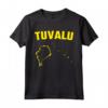 Isolato Giallo Silhouette di un Mappa di Tuvalu Maglietta - Orgoglioso di essere Tuvaluan - Ideale per chi Ama Tuvalu e le sue Attrazioni Turistiche
