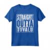 Dritto Outta Tuvalu Vintage Distressed Maglietta - Tuvalu Pride Graphic Tee - Ideale come Regalo di Orgoglio Tuvalu