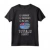 HapTiger Vacanza di Viaggio Tuvalu Maglietta - Souvenir Esclusivo con Bandiera Tuvalu - Ideale per Coppie o Single in Viaggio a Tuvalu