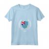 Tuvalu Maglietta con Collo a V - Souvenir Leggero del Paese di Tuvalu - Ideale per Viaggiatori