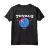 Bandiera Tuvalu - Tee Maglietta con Coordinate e Design Retrò - Ideale per l'Orgoglio Nazionale e i Viaggi