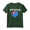 Bandiera Tuvalu - Tee Maglietta con Coordinate e Design Retrò - Ideale per l'Orgoglio Nazionale e i Viaggi