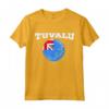 Bandiera Tuvalu - Tee Maglietta con Coordinate e Design Retrò - Ideale per l'Orgoglio Nazionale e i Viaggi