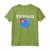 Bandiera Tuvalu - Tee Maglietta con Coordinate e Design Retrò - Ideale per l'Orgoglio Nazionale e i Viaggi