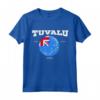 Bandiera Tuvalu - Tee Maglietta con Coordinate e Design Retrò - Ideale per l'Orgoglio Nazionale e i Viaggi