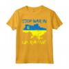 Stop War In Ukraine - Stop Russian Attacks Ukraine Flag T-shirt for Women, Men, Kids - Perfect Gift for Ukrainian Lovers