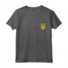 HapTiger Vintage Ukraine Flag Maglietta - Retro Style Tee for Ukrainian Heritage Enthusiasts