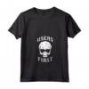 Donna Utenti First Skull - Maglietta Rock Metal con Collo a V - Idea Regalo per Designer UX/UI e Appassionati di Musica