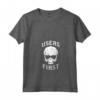 Donna Utenti First Skull - Maglietta Rock Metal con Collo a V - Idea Regalo per Designer UX/UI e Appassionati di Musica