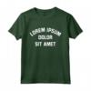 Lorem Ipsum Dolor Sit Amet Graphic Designer Web UX UI Divertente Maglietta - Ideale per Regalo Designer Grafico e Appassionati di Tipografia