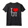 Amo (Cuore) UI Maglietta - Design Interfaccia Utente - Idea Regalo Creativa per Compleanni, Feste, Natale