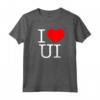 Amo (Cuore) UI Maglietta - Design Interfaccia Utente - Idea Regalo Creativa per Compleanni, Feste, Natale