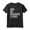 Miglior Papà Esperienza Utente Divertente - Maglietta Design UX UI per Papà Leggenda - Ideale per Regali Tecnologici