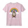 EW Persone Vallhund Svedese Unicorno Arcobaleno Maglietta - Ideale per Amanti dei Cani e degli Unicorni