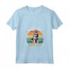 Best Dog Mom Ever Funny Retro Svedese Vallhund Proprietario Maglietta con Collo a V - Regalo Unico per Amanti dei Cani Vallhund
