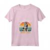 Best Dog Mom Ever Funny Retro Svedese Vallhund Proprietario Maglietta con Collo a V - Regalo Unico per Amanti dei Cani Vallhund
