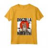 Donna Divertente Vintage Giapponese Dogzilla Svedese Vallhund Maglietta con Collo a V - Ideale per Amanti dei Cani - Regalo Unico per Animali Domestici
