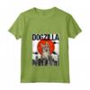Donna Divertente Vintage Giapponese Dogzilla Svedese Vallhund Maglietta con Collo a V - Ideale per Amanti dei Cani - Regalo Unico per Animali Domestici