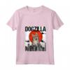 Donna Divertente Vintage Giapponese Dogzilla Svedese Vallhund Maglietta con Collo a V - Ideale per Amanti dei Cani - Regalo Unico per Animali Domestici