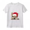 Cappello di Babbo Natale Svedese Vallhund Dog Christmas Maglietta con Collo a V - Regalo Festivo per Amanti dei Cani