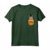 Halloween Pocket svedese Vallhund Spaventoso Jack O Lanterna Maglietta - Regalo Unico per Cani e Amanti dei Cani
