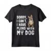 Scusa se non posso avere piani con il mio cane svedese Vallhund - Maglietta Divertente per Amanti dei Cani - Regalo per Amici e Familiari