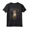 Bandiera Americana Mimetico Vallhund Svedese Maglietta - T-shirt per Amanti dei Cani - Regalo Unico per Quattro Zampe