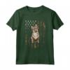 Bandiera Americana Mimetico Vallhund Svedese Maglietta - T-shirt per Amanti dei Cani - Regalo Unico per Quattro Zampe