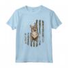 Bandiera Americana Mimetico Vallhund Svedese Maglietta - T-shirt per Amanti dei Cani - Regalo Unico per Quattro Zampe