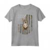 Bandiera Americana Mimetico Vallhund Svedese Maglietta - T-shirt per Amanti dei Cani - Regalo Unico per Quattro Zampe